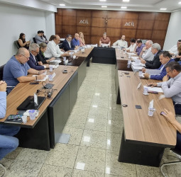 Núcleo de Desenvolvimento Empresarial e deputados federais alinham estratégias durante encontro na ACIL