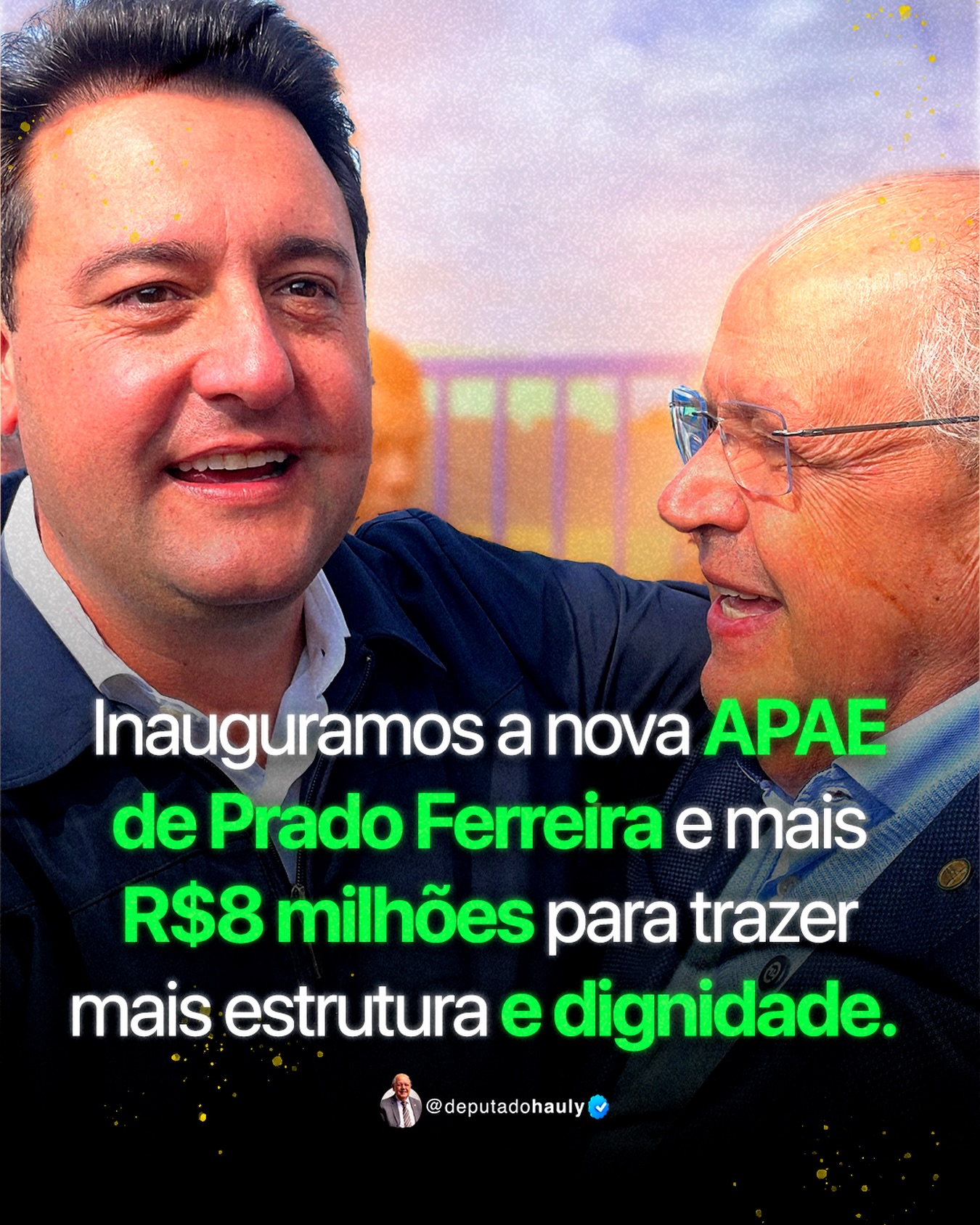 Apae de Prado Ferreira ganha nova sede e governador anuncia recurso para infraestrutura